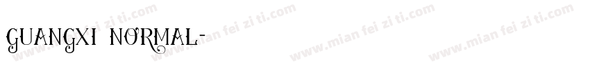 guangxi normal字体转换